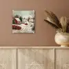 Kerstsfeer - Landelijk - Rood plexiglas 5mm klein -sfeer5