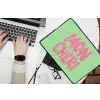 Mon cheri - Groen - Roze laptophoes neopreen klein -bureau