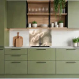 Hazestaartgras - Wit - Zonlicht keuken achterwand 2 middel -sfeer3