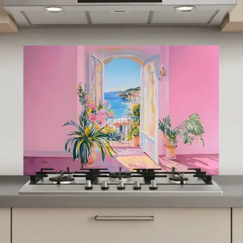 Roze - Buiten - Verf keuken achterwand spatscherm klein -3d_website