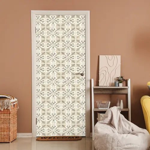 Tegel - Motief - Beige deurposter klein 289 -sfeer1