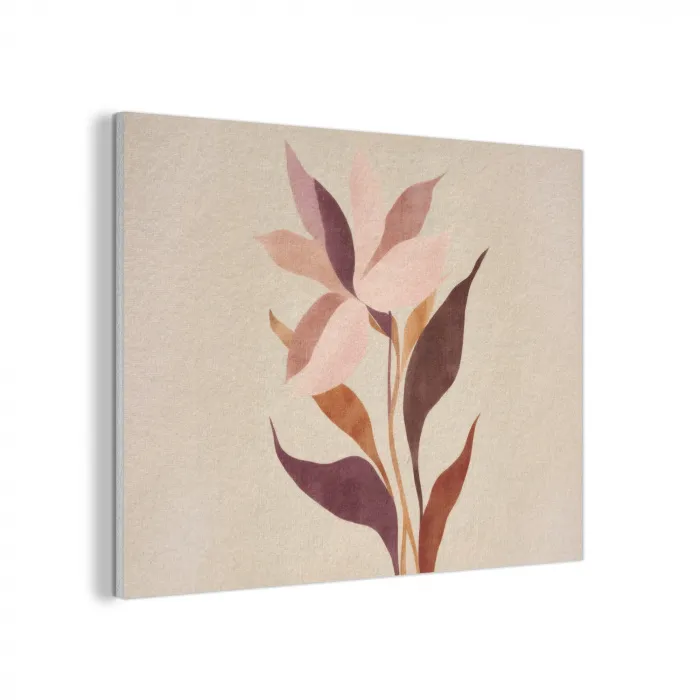 Bloemen - Blaadjes - Minimalistisch - Roze PET vilt klein -3d