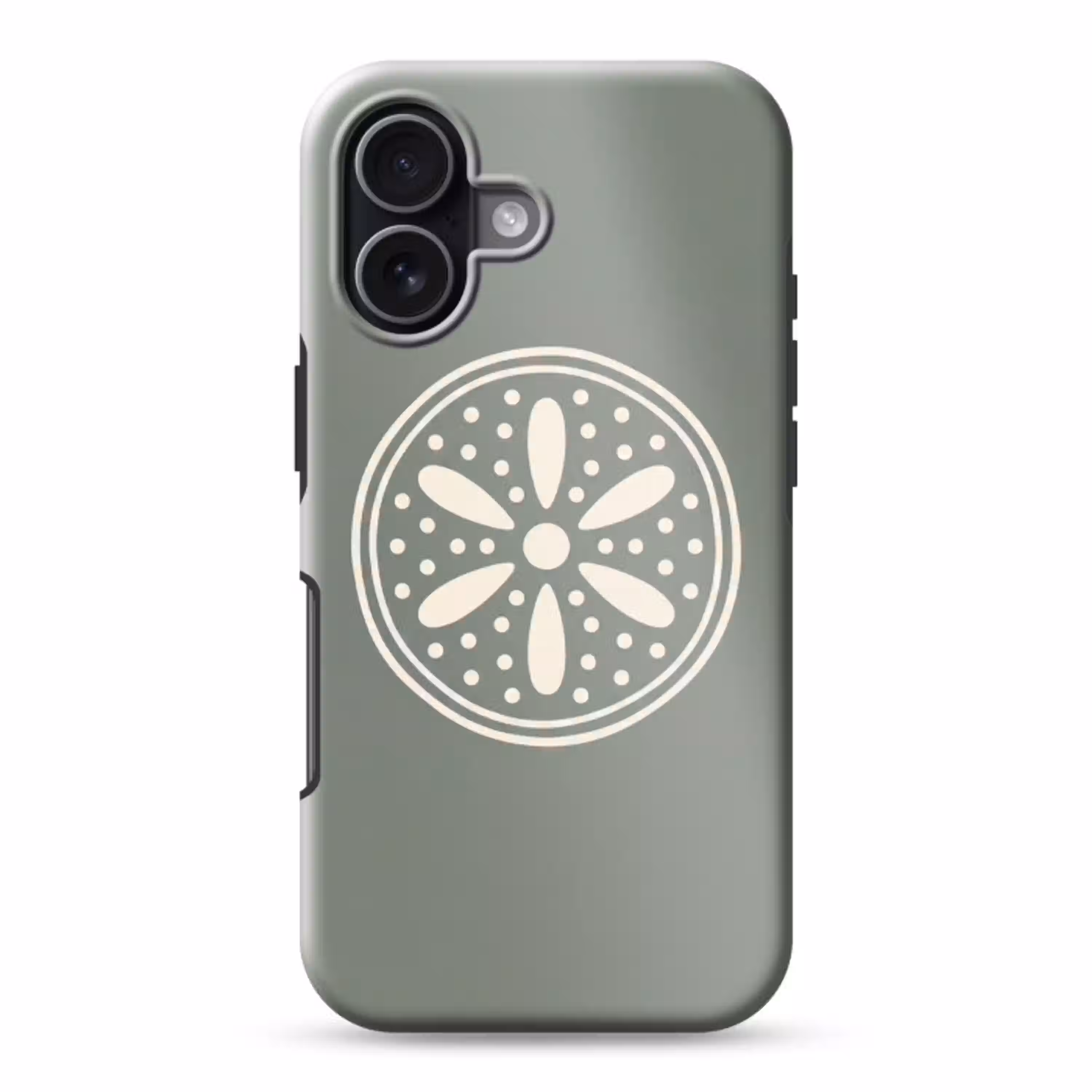 Patroon - Cirkel - Abstract - Groen - Decoratie Toughcase MagSafe Apple iPhone 17 klein -3d