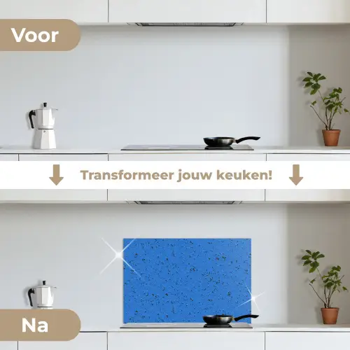Roest - Blauw - Barsten - Verf keuken achterwand spatscherm klein 900 -voor_na_NL