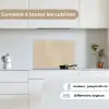 Parallelle lijnen - Lichte textuur - Beige keuken achterwand spatscherm klein -sfeer4_FR