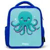 Octopus - Water - Blauw Kinderrugzak - Blauw middel -3d