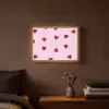 Roze - Hart - Lolly - Snoep Light Box met batterij (Wandlamp) middel -sfeer4