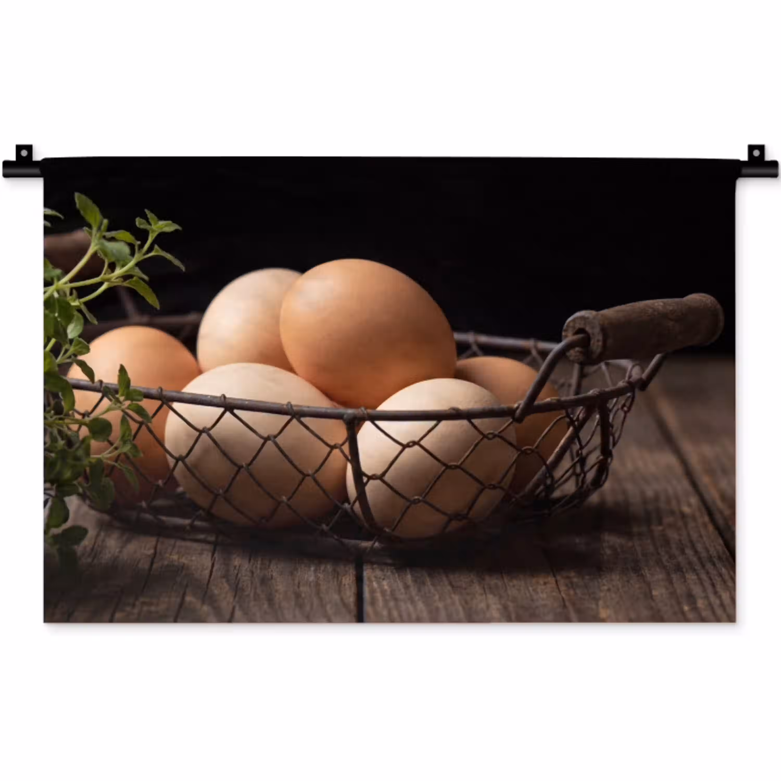 Eieren - Mand - Eten Wandkleed katoen klein -zz3d