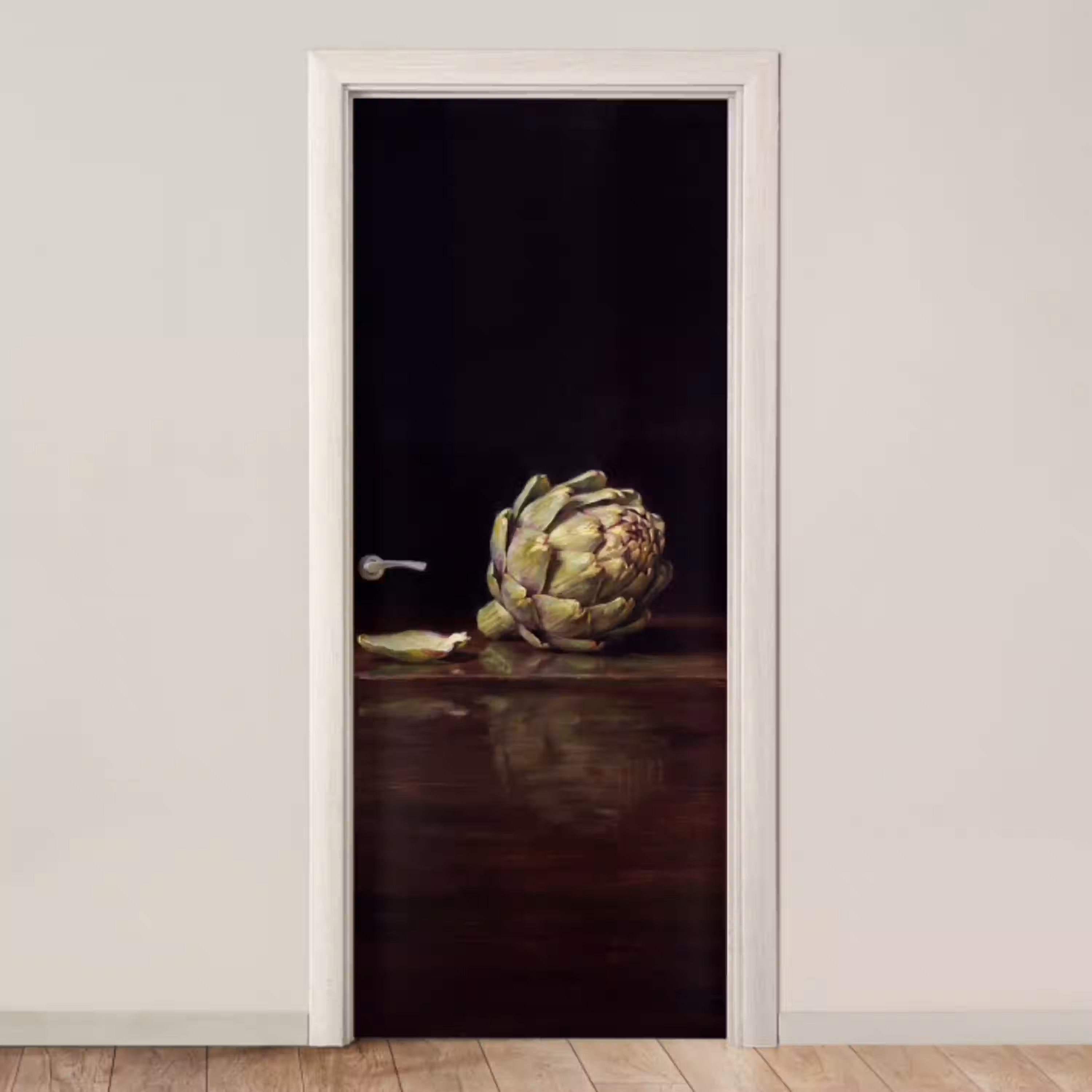 Artichok - Eten - Klassiek deurposter klein -3d_beige