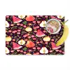 Donker - Bladeren - Fruit - Patroon Placemat vinyl groot 368 -zzzproduct_Kitchenyeah-website