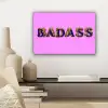 Felroze - Badass - Panterprint - Schaduw canvas 2cm klein -sfeer6
