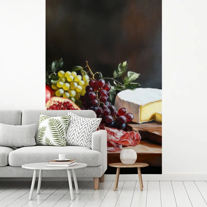 Borrelplank - Stilleven - Vintage fotobehang vinyl groot -woonkamer