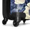 Vintage bloemen - Blauw NBS - Handbagage koffer - Kinderen Unisex middel -wiel