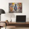 Graffiti - Jongen - Kleuren - Kunst - Street Art PET vilt klein -sfeer5