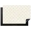 Patroon - Bloemen - Beige Inductie beschermer vinyl 3mm klein 276 -3d