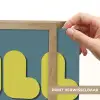 Chill out - Geel - Blauw Light Box met batterij (Wandlamp) middel -USP_websiteprintNL