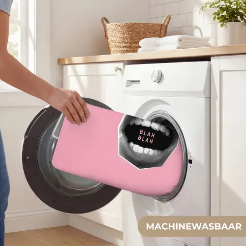 Mond - BLAH BLAH - Roze Badmat klein -USP_WasbaarNL