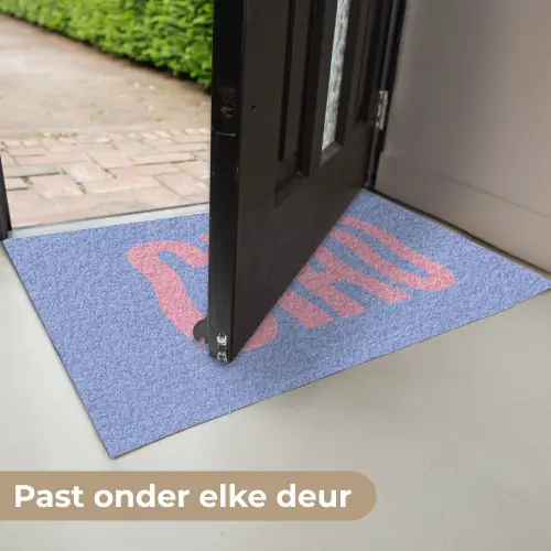 Ciao - Roze - Blauw - Golvend Deurmat klein -USP_NL