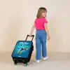 Neon - Voetbal - Schop - Kleurrijk Kinderkoffer - Zwart klein -sfeer1