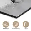 Paarden - Gras - Zwart - Wit aluminium wit klein -closeup_NL