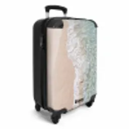 Kust - Zand - Blauw NBS - Handbagage koffer - Volwassenen Unisex middel -productfoto_3d