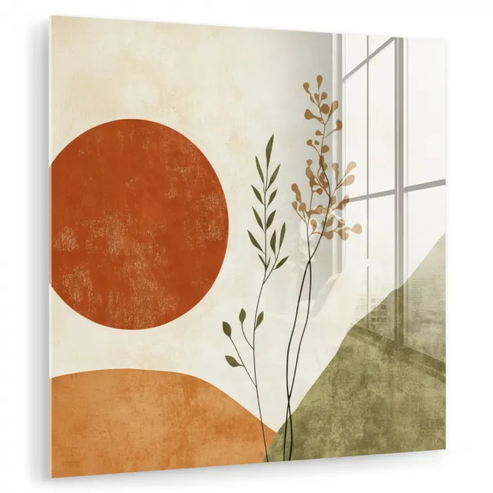 Zon - Abstract - Takken - Oranje plexiglas 5mm klein -zzzproduct_nieuw