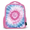 Tie dye - Abstract - Blauw - Roze Kinderrugzak - Roze middel -3d