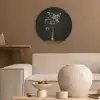 Bloembollen - Wit - Vaas - Minimalistisch Akoestische PET Vilt - Rond klein -sfeer1
