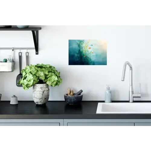 Waterplanten - Vissen - Kleurrijk - Water Muursticker klein -keuken