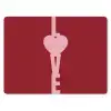 Love - Rood - Blokletters muismat rubber klein -3d