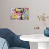 Expressief - Milkshake - Vrouw - Felle kleuren poster papier klein -sfeer3