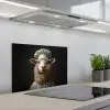 Schaap - Wol - Kok keuken achterwand spatscherm klein -3d_schuin