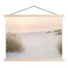 Horizon - Duinlandschap - Zand textielposter latten blank klein -3d