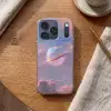 Planeet - Lucht - Wolken - Pasteltinten Telefoonhoesje iPhone 17 Pro klein -sfeer1