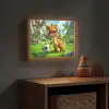 Dino - Voetbal - Groen Light Box met batterij (Wandlamp kind) middel -sfeer5_kind