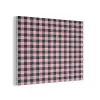 Plaid - Patroon - Roze - Zwart PET vilt klein 837 -3d