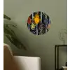 Kruiden - Lepel - Specerijen - Zwart - Keuken Wandcirkel behangsticker klein -sfeer2