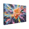 Bloemexplosie - Felle spatten - Dynamisch canvas 2cm klein -z3d