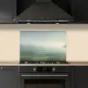 Zee - Horizon - Blauw - Mist keuken achterwand spatscherm klein -sfeer1