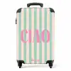 Quotes - Ciao mintgroen en zalmkleur NBS - Handbagage koffer - Kinderen Unisex middel -productfoto_recht