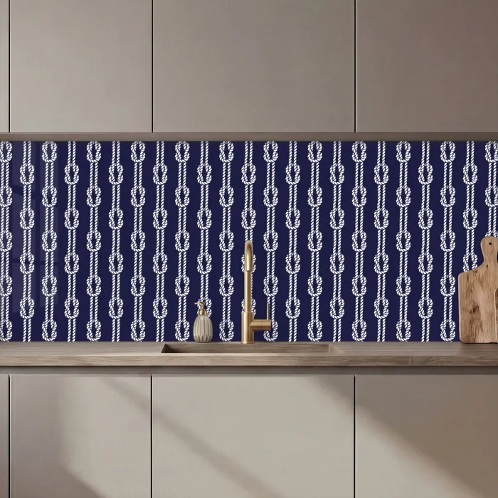 Oceaan - Touw - Blauw - Wit keuken achterwand 2 middel 871 zz_3dshopping