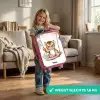 Schommelend tijgerwelpje waterverf tekening Kinderkoffer - Roze klein -sfeer2_NL