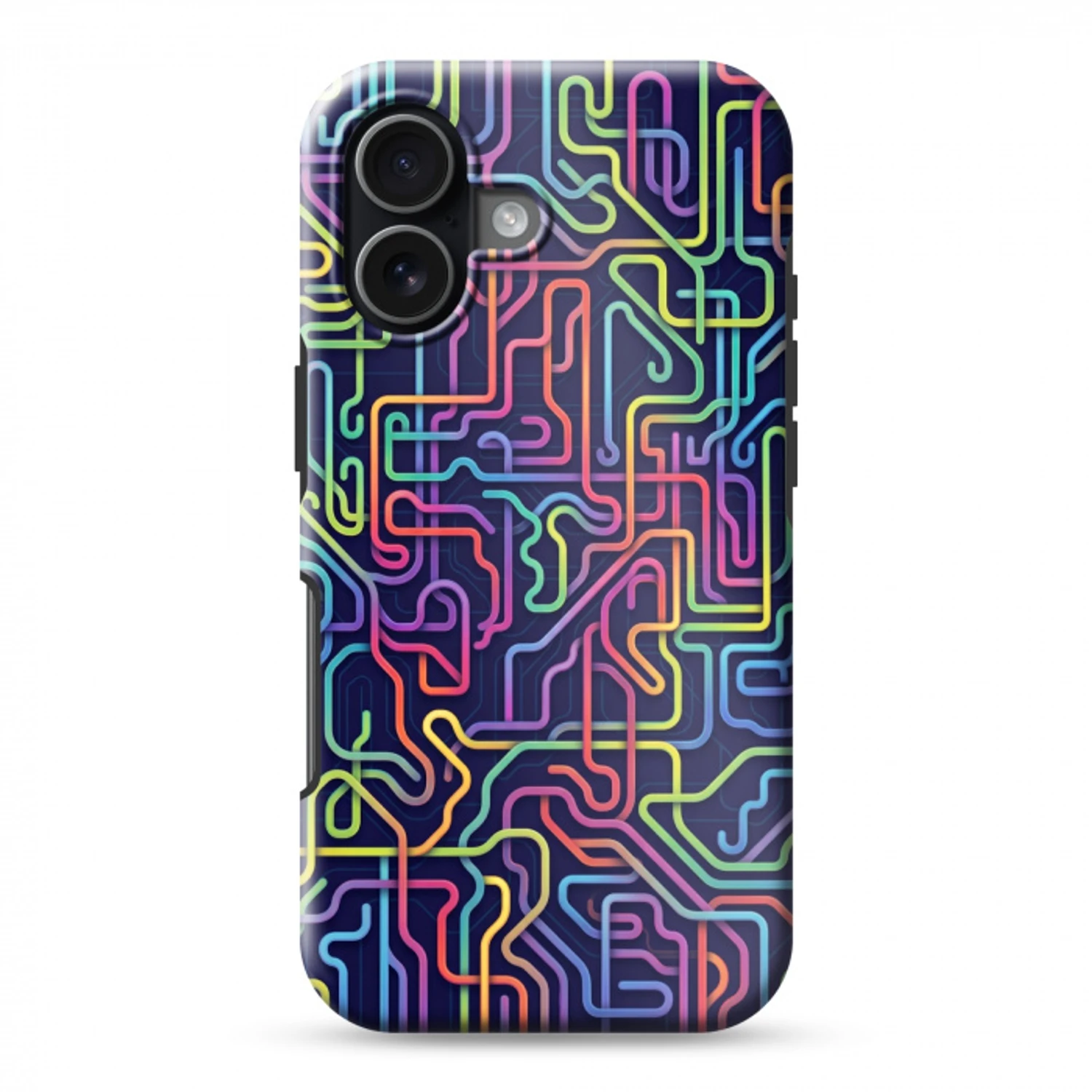 Retro - Abstract - Neon Toughcase MagSafe Apple iPhone 17 klein -3d
