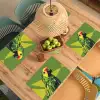 Papegaai - Groen - Snavel - Abstract Placemat vinyl groot -zzsfeer5_Kitchenyeah-website