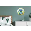 Lavendelbloemen - Quote - Gieter Wandcirkel aluminium klein -slaapkamer