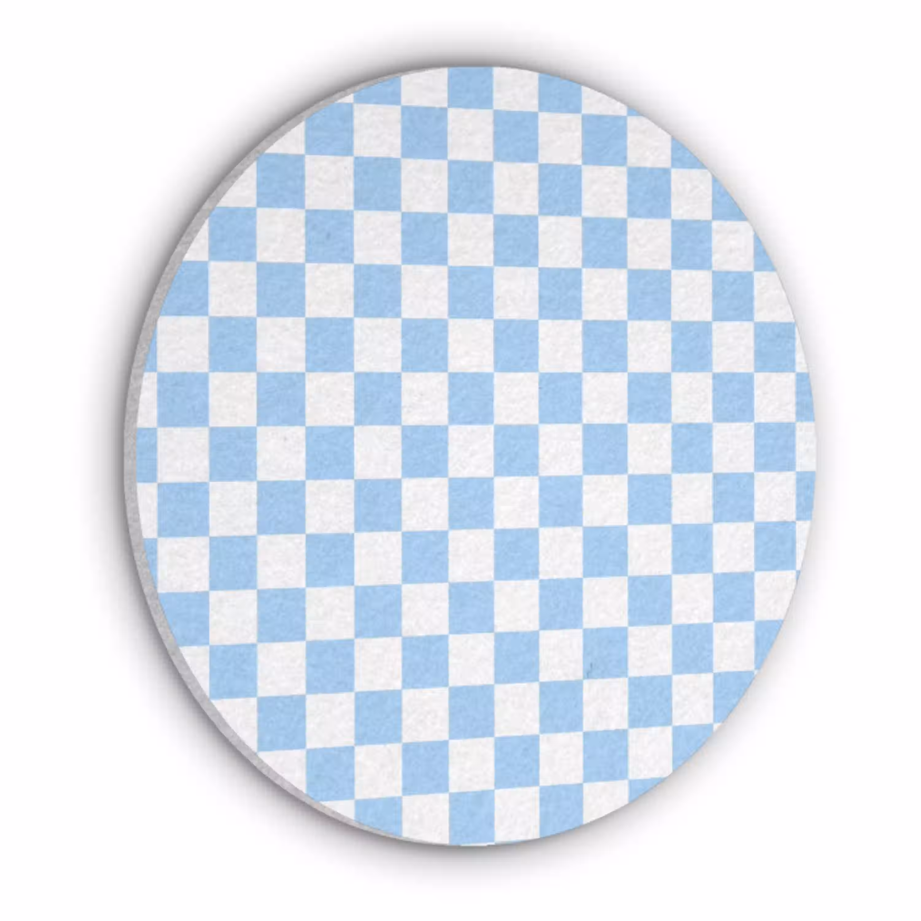 Schaakbord - Klassiek - Blauw Akoestische PET Vilt - Rond klein 838 -3d