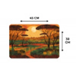 Landschap - Afrikaans - Zon Placemat vinyl groot -specs