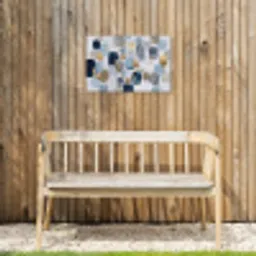 Abstract - Goud - Vormen Tuinposter op houten frame 2 cm dik klein -sfeer4