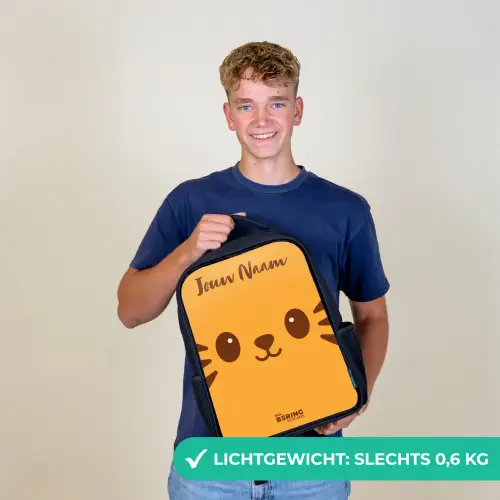 Kawai - Tijger - Oranje Rugzak - Zwart middel -sfeer7_NL