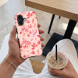 Botanisch - Bloemen - Rood Toughcase MagSafe Apple iPhone 17 klein 1017 -Sfeer1M